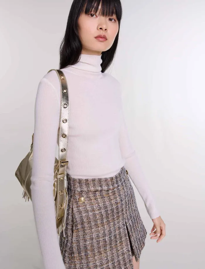Matching Sets Women Maje Tweed Skort Brown