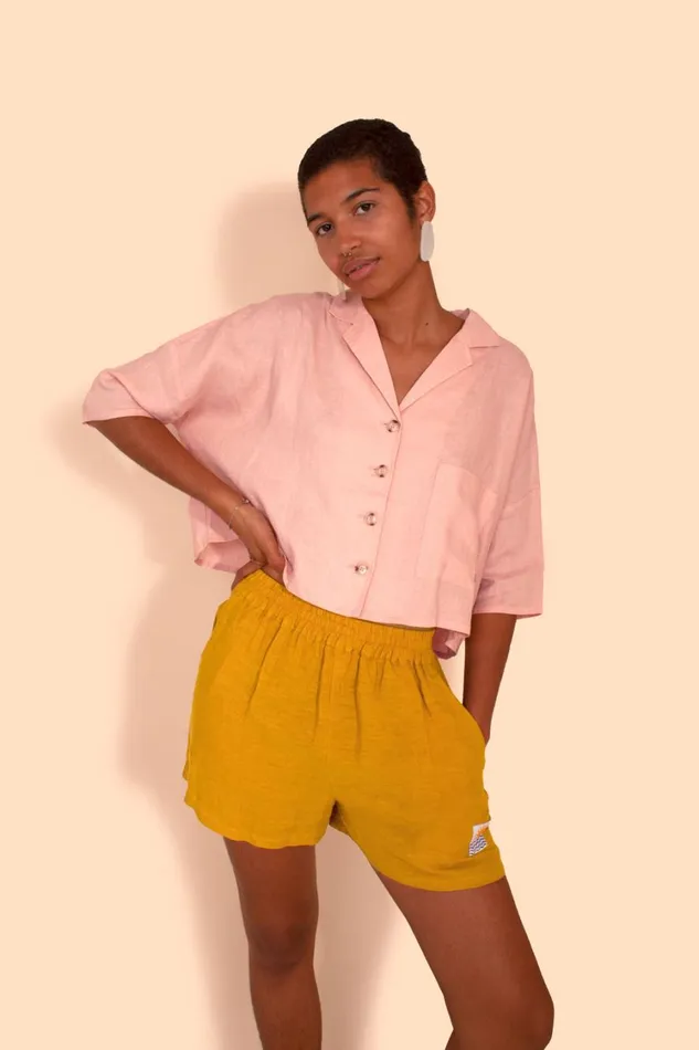 Maxim Linen Shirt Petal WomensShop LF Markey Tops