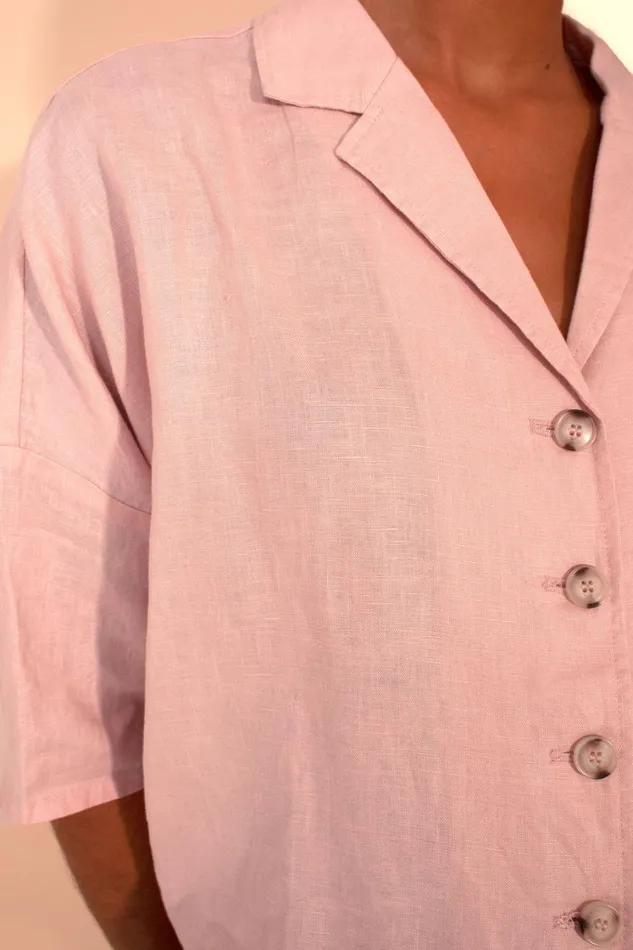 Maxim Linen Shirt Petal WomensShop LF Markey Tops