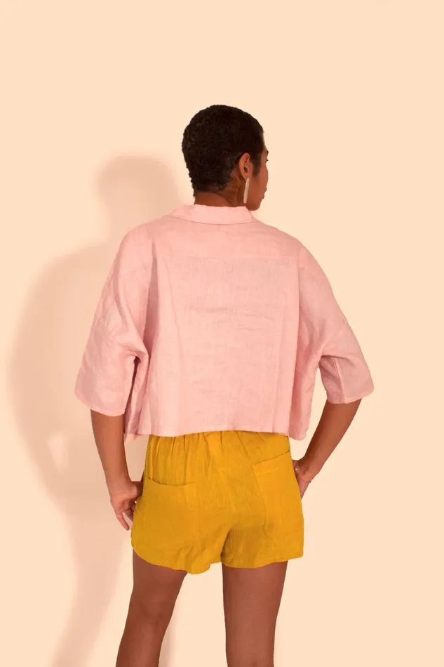 Maxim Linen Shirt Petal WomensShop LF Markey Tops