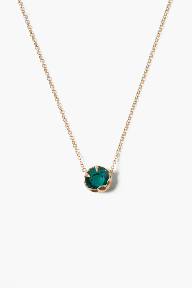 May Birthstone Necklace Emerald Crystal Women Chan Luu Necklaces
