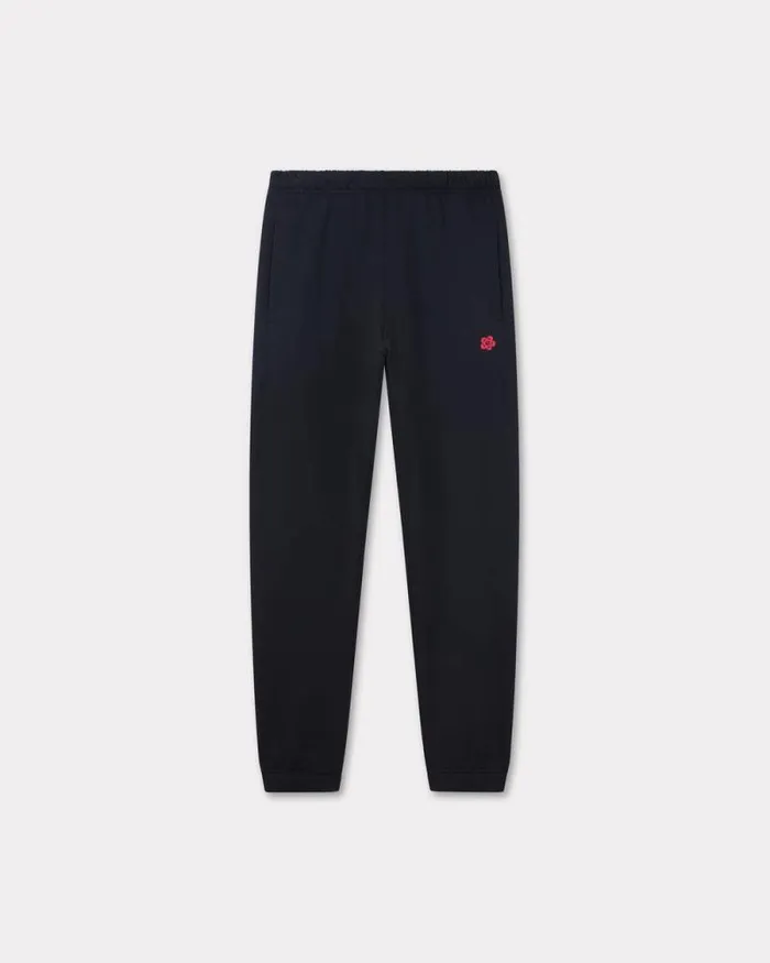 Men 039Boke Flower039 Embroidered Jog Pants Black Kenzo Pants And Shorts