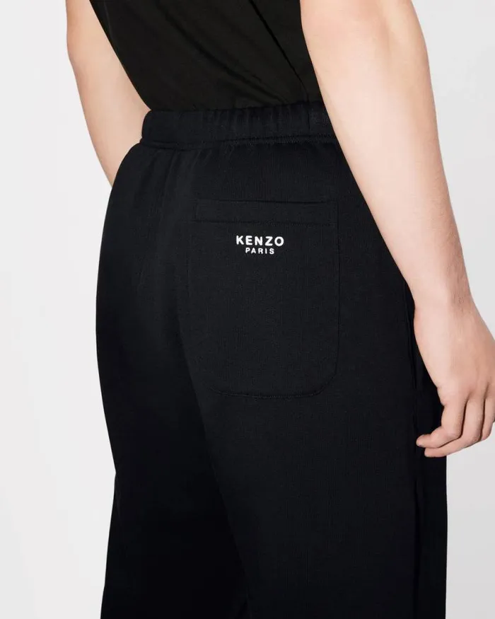 Men 039Boke Flower039 Embroidered Jog Pants Black Kenzo Pants And Shorts