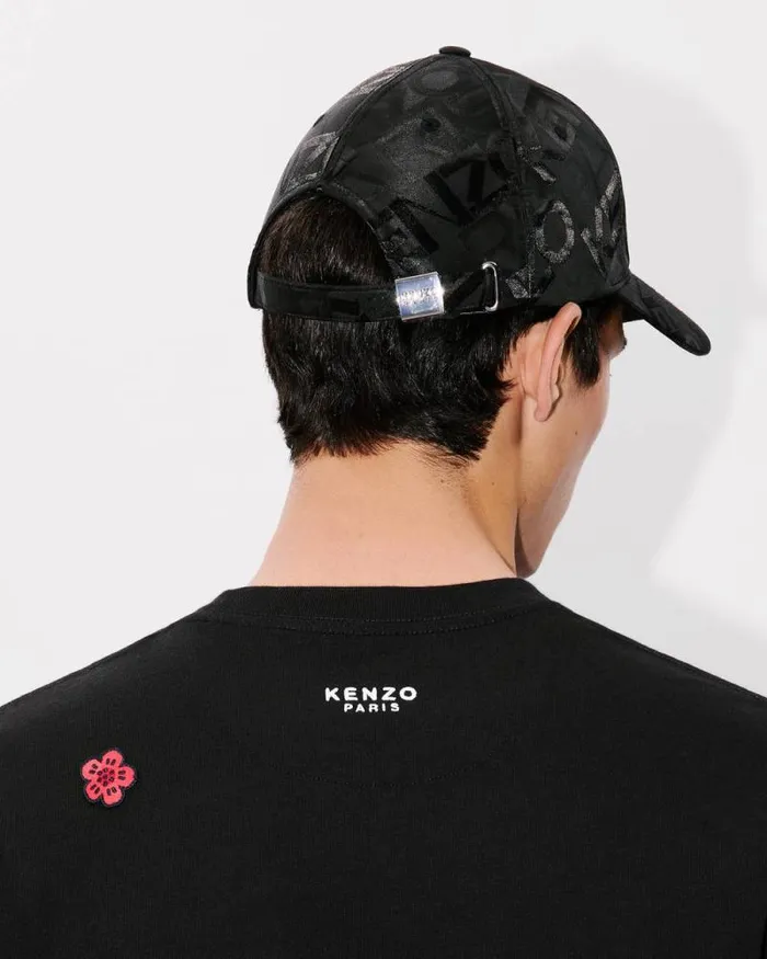 Men 039Boke Flower039 Embroidered Tshirt In Cotton Black Kenzo Tshirts And Polos