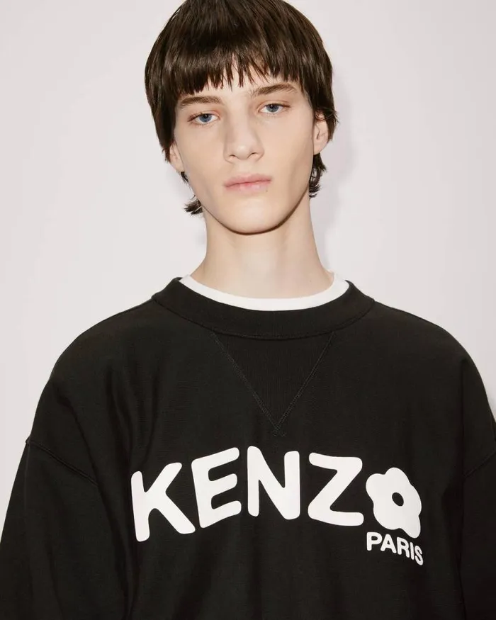 Men 039Boke Flower039 Oversized Sweatshirt Black Kenzo Sweatshirts And Hoodies