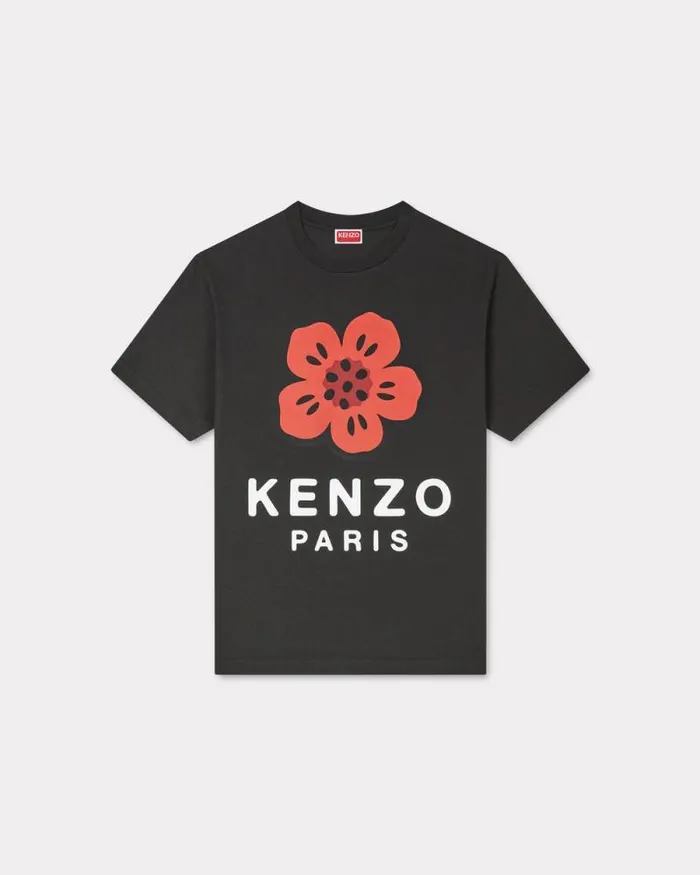 Men 039Boke Flower039 Tshirt In Cotton Black Kenzo Tshirts And Polos