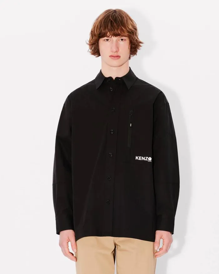 Men 039Boke Flower 20039 Oversized Shirt Black Kenzo Shirts