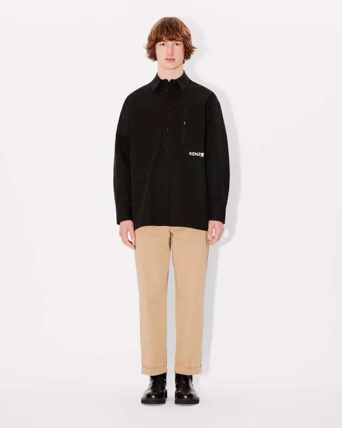 Men 039Boke Flower 20039 Oversized Shirt Black Kenzo Shirts