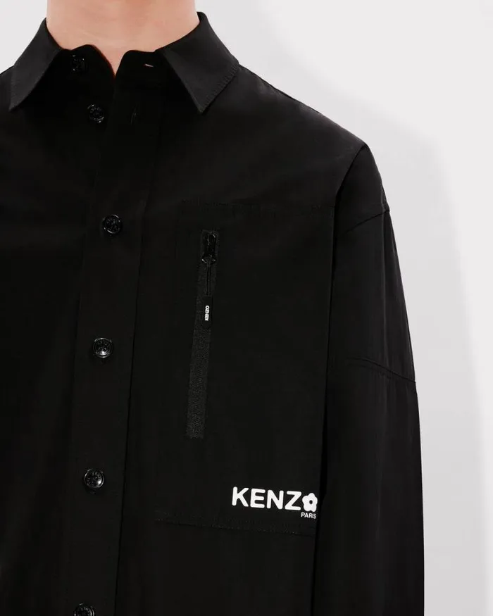 Men 039Boke Flower 20039 Oversized Shirt Black Kenzo Shirts