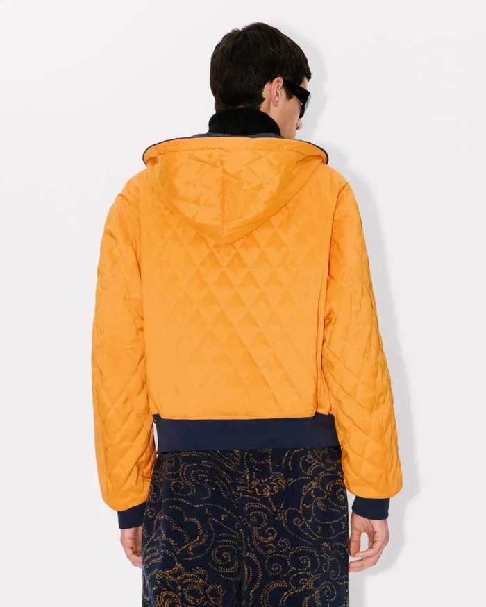 Men 039KENZO Archive 1970039 Reversible Bomber Midnight Blue Kenzo Jackets And Coats