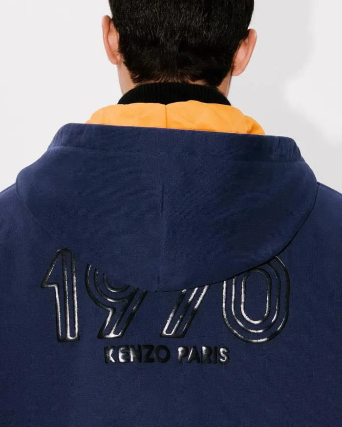Men 039KENZO Archive 1970039 Reversible Bomber Midnight Blue Kenzo Jackets And Coats