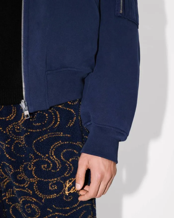 Men 039KENZO Archive 1970039 Reversible Bomber Midnight Blue Kenzo Jackets And Coats