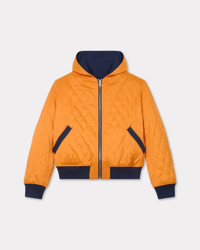 Men 039KENZO Archive 1970039 Reversible Bomber Midnight Blue Kenzo Jackets And Coats