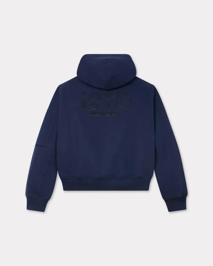 Men 039KENZO Archive 1970039 Reversible Bomber Midnight Blue Kenzo Jackets And Coats