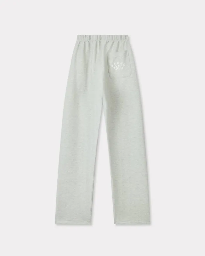 Men 039KENZO Dragonfly039 Straight Jogpants In Cotton Pale Grey Kenzo Pants And Shorts
