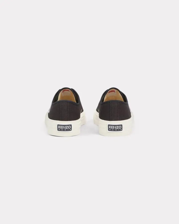 Men 039KENZO Foxy039 Canvas Trainers Black Kenzo Sneakers