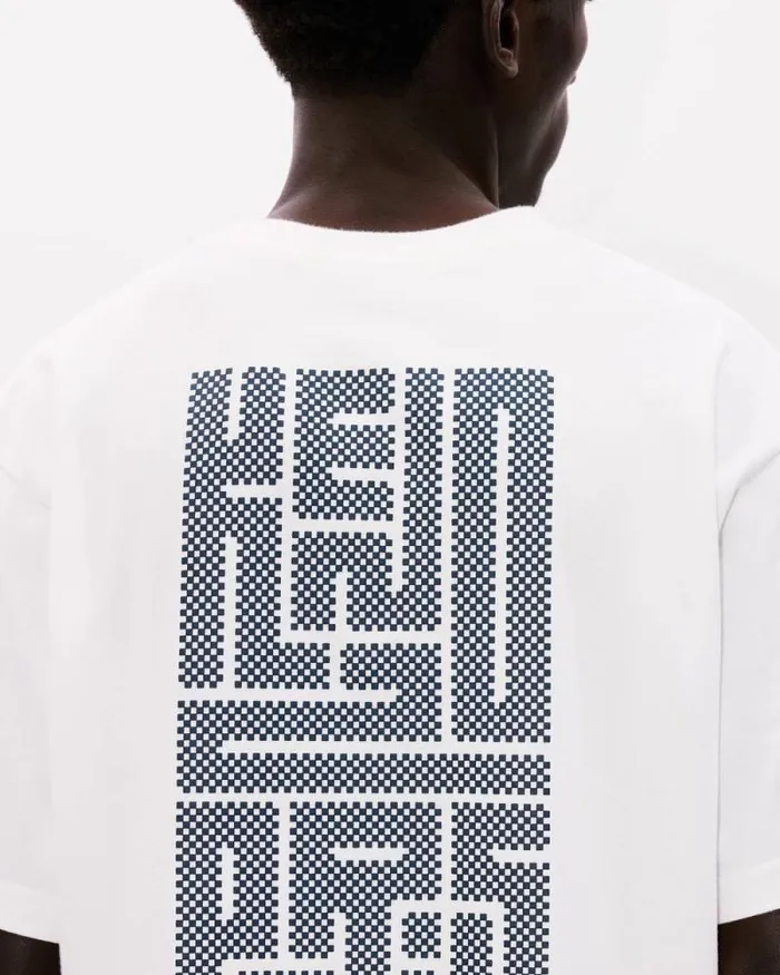 Men 039KENZO Kamon039 Oversized Tshirt In Cotton Off White Kenzo Tshirts And Polos