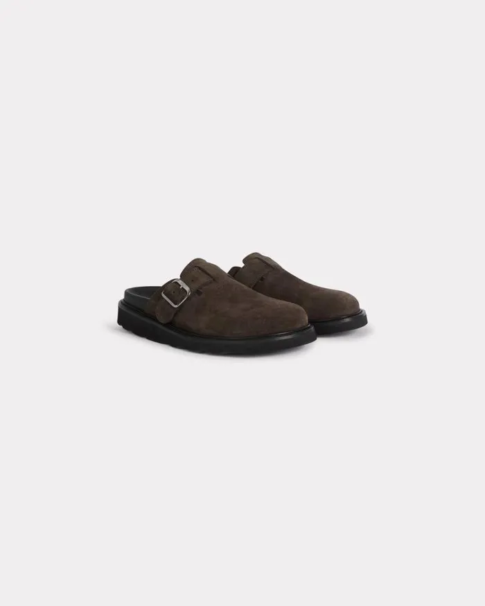 Men 039KENZO Matto039 Clogs Chocolate Kenzo Mules And Espadrilles