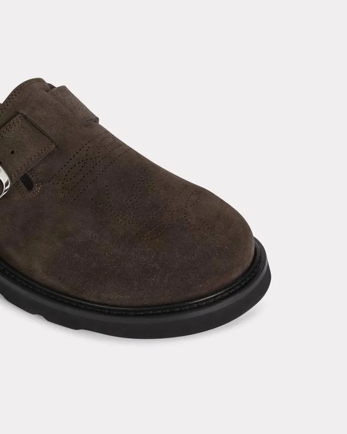 Men 039KENZO Matto039 Clogs Chocolate Kenzo Mules And Espadrilles