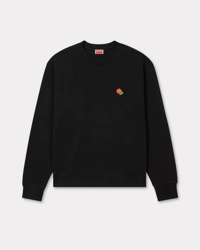 Men 039KENZO Pop039 Embroidered Sweatshirt In Cotton Black Kenzo Sweatshirts And Hoodies Men 039KENZO Pop039 Embroidered Sweatshirt In Cotton Black Kenzo Sweatshirts And Hoodies