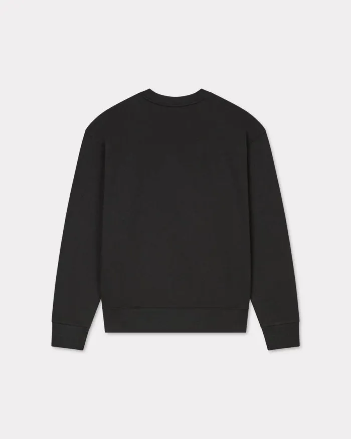 Men 039KENZO Star Tiger039 Embroidered Sweatshirt In Cotton Black Kenzo Sweatshirts And Hoodies