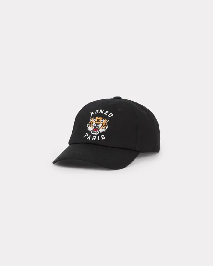 Men 039KENZO Varsity039 Cotton Cap Black Kenzo Swimwear And Beachwear