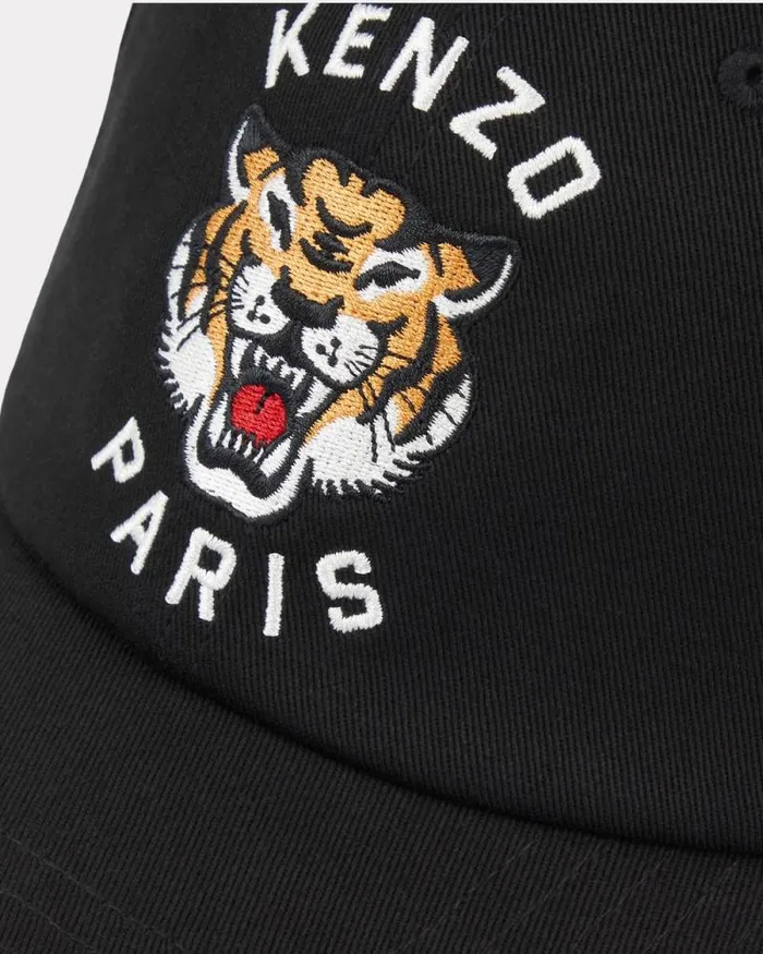 Men 039KENZO Varsity039 Cotton Cap Black Kenzo Swimwear And Beachwear