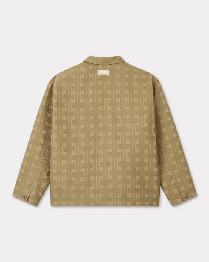 Men 039KENZO Weave039 Workwear Jacket Tan Kenzo Tailoring