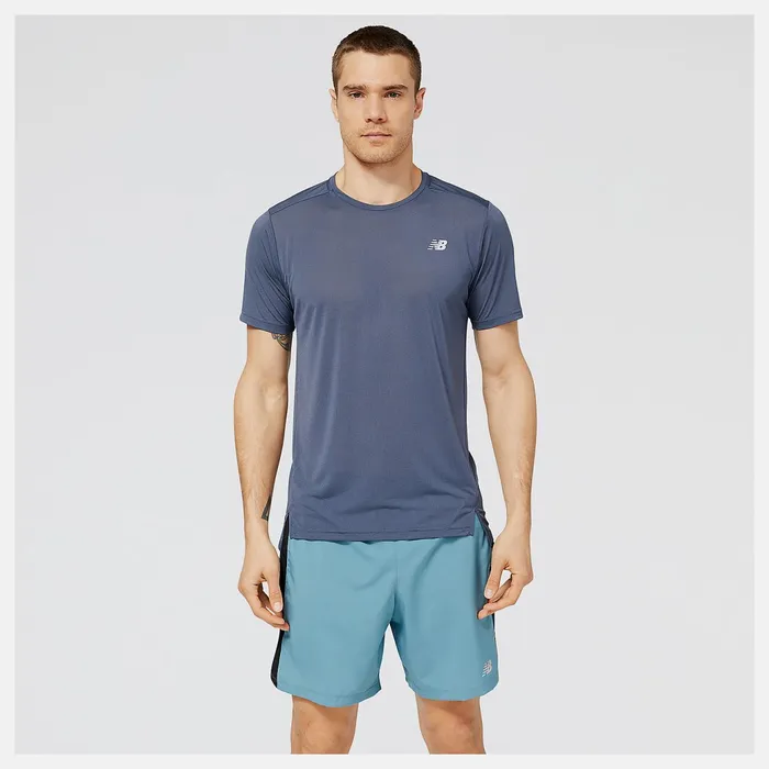 Men Accelerate Short Sleeve Thunder New Balance Shirts