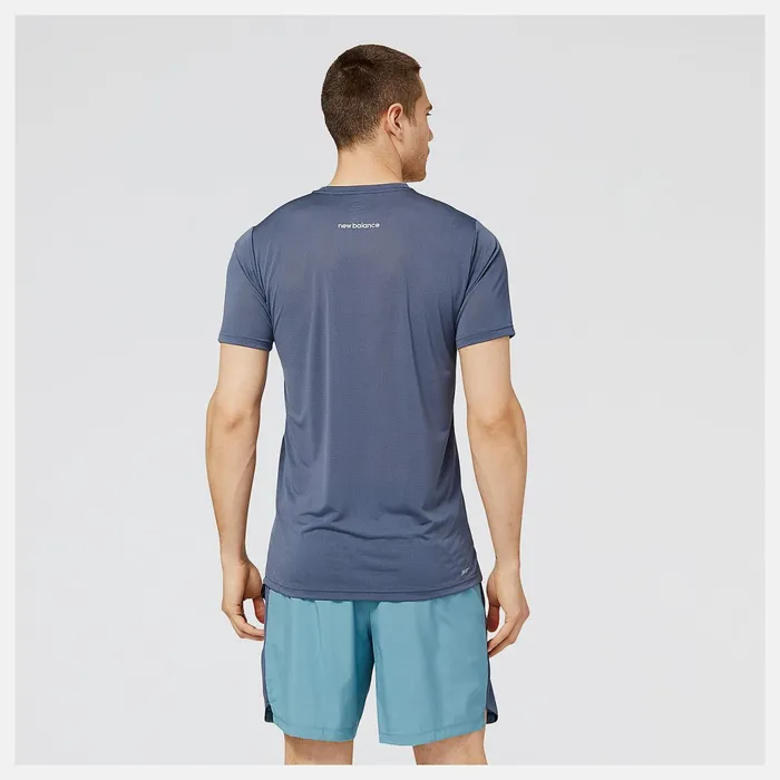 Men Accelerate Short Sleeve Thunder New Balance Shirts