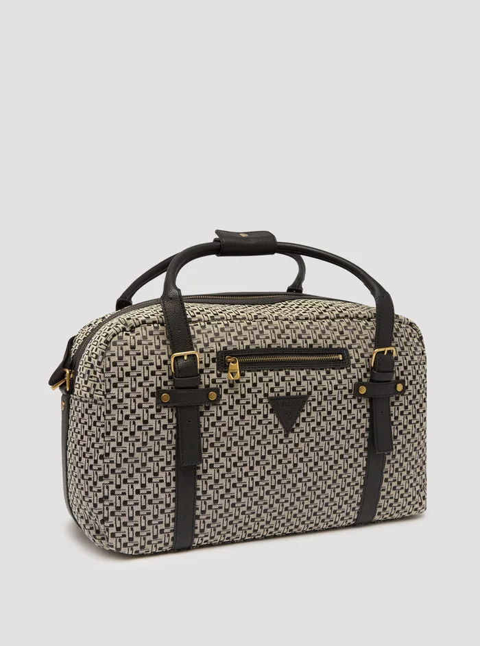Men Bags and Wallets GUESS Black Logo Voyage Utility Duffle Bag