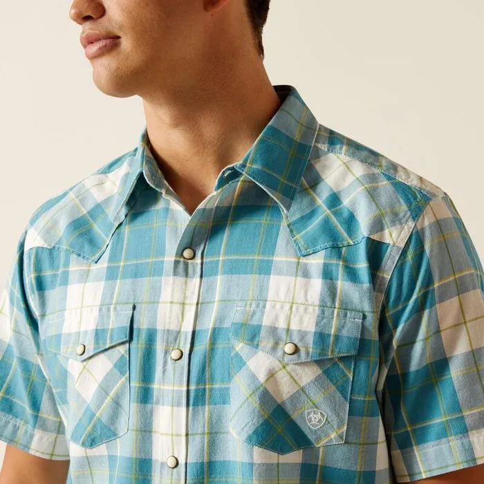 Men Button Down Shirts Ariat Harry Retro Fit Shirt Gasoline Men Button Down Shirts Ariat Harry Retro Fit Shirt Gasoline
