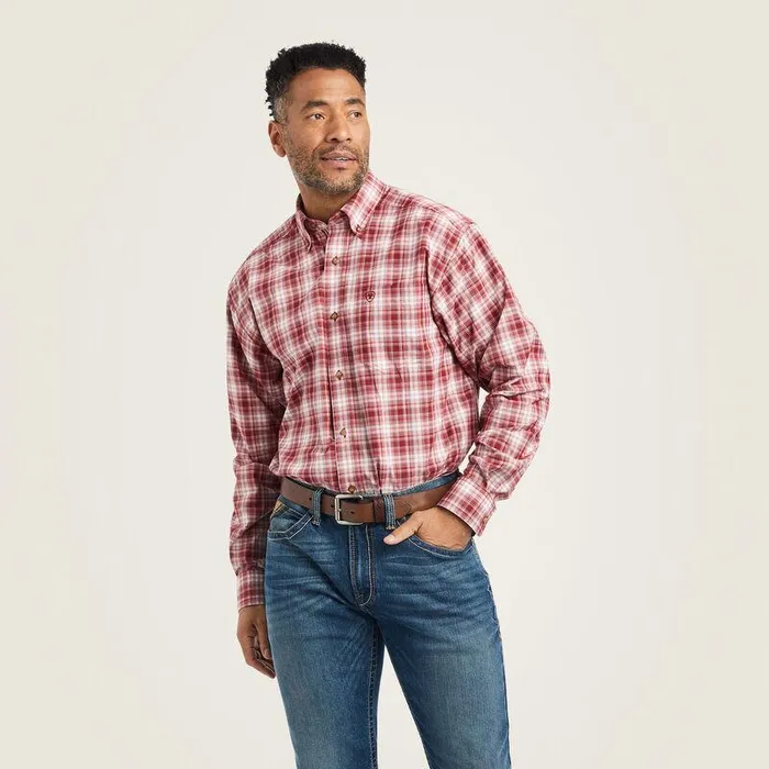 Men Button Down Shirts Ariat Pro Series Keegan Stretch Classic Fit Shirt Samba