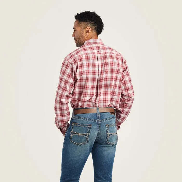 Men Button Down Shirts Ariat Pro Series Keegan Stretch Classic Fit Shirt Samba
