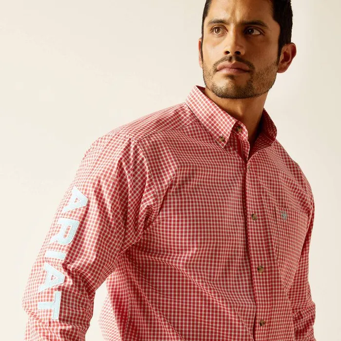 Men Button Down Shirts Ariat Pro Series Team Gilbert Classic Fit Shirt Red Men Button Down Shirts Ariat Pro Series Team Gilbert Classic Fit Shirt Red