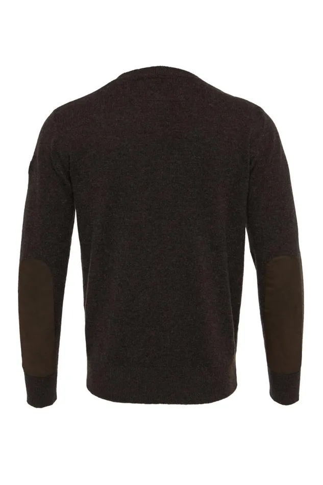 Men Country Crew Neck Knit Chocolate Holland Cooper Knitwear