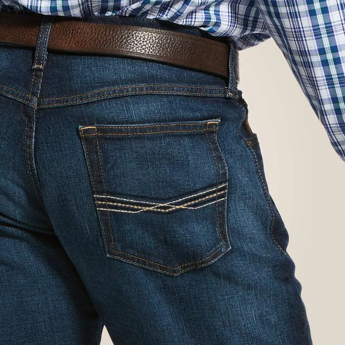Men Denim Ariat M5 Slim Stretch Legacy Stackable Straight Leg Jean Durham