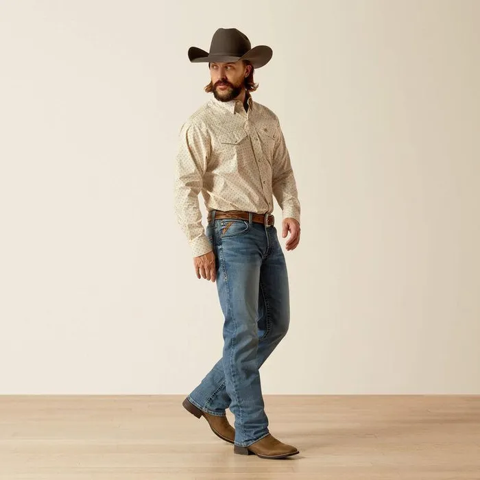 Men Denim Ariat M5 Straight Redmond Straight Leg Jeans Gaviota Men Denim Ariat M5 Straight Redmond Straight Leg Jeans Gaviota
