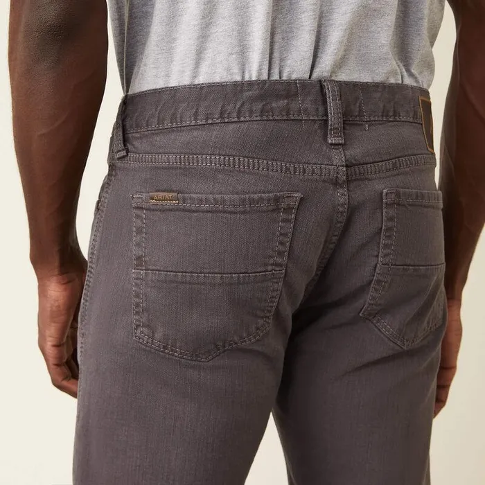 Men Denim Ariat M7 Grizzly Straight Jean Charcoal Men Denim Ariat M7 Grizzly Straight Jean Charcoal