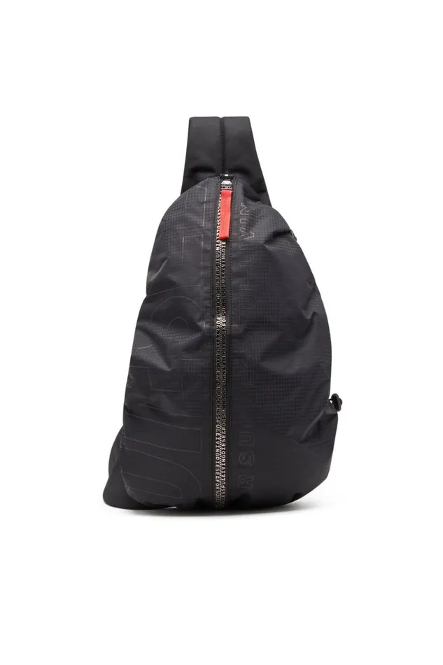 Men Diesel Backpacks ZIPD SLING BAG X Black