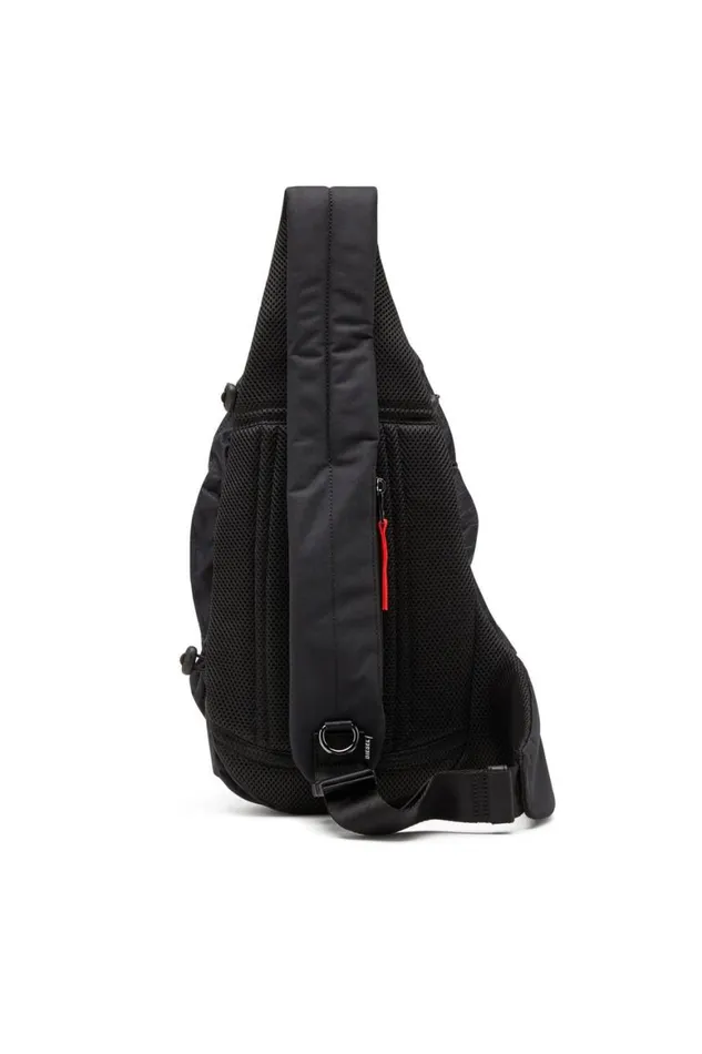 Men Diesel Backpacks ZIPD SLING BAG X Black