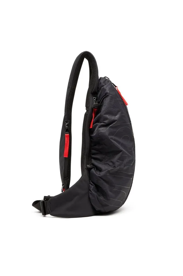 Men Diesel Backpacks ZIPD SLING BAG X Black