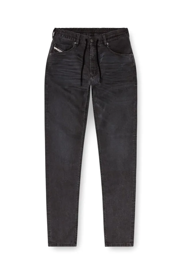 Men Diesel Jeans Regular 2030 DKrooley Joggjeans 09J75 Black