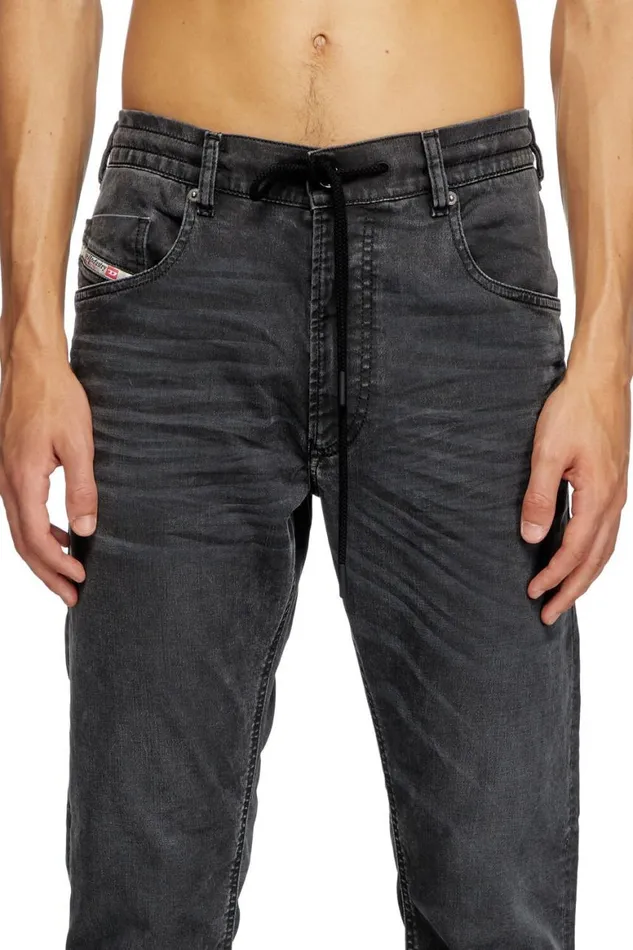 Men Diesel Jeans Regular 2030 DKrooley Joggjeans 09J75 Black