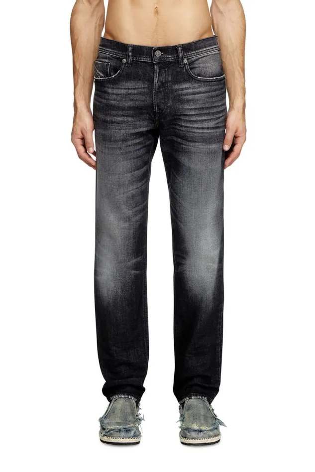 Men Diesel Jeans Regular Jeans 2023 DFinitive 09L50 Blackdark Grey