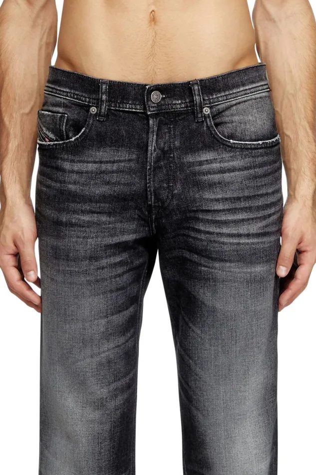 Men Diesel Jeans Regular Jeans 2023 DFinitive 09L50 Blackdark Grey