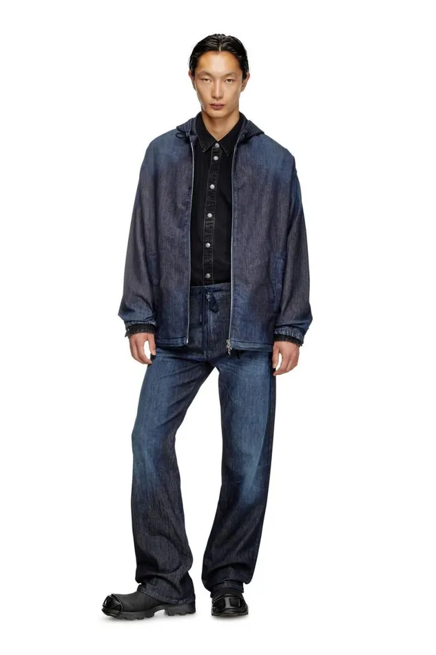 Men Diesel Jeans Relaxed 2080 DReel Joggjeans 09L11 Dark Blue