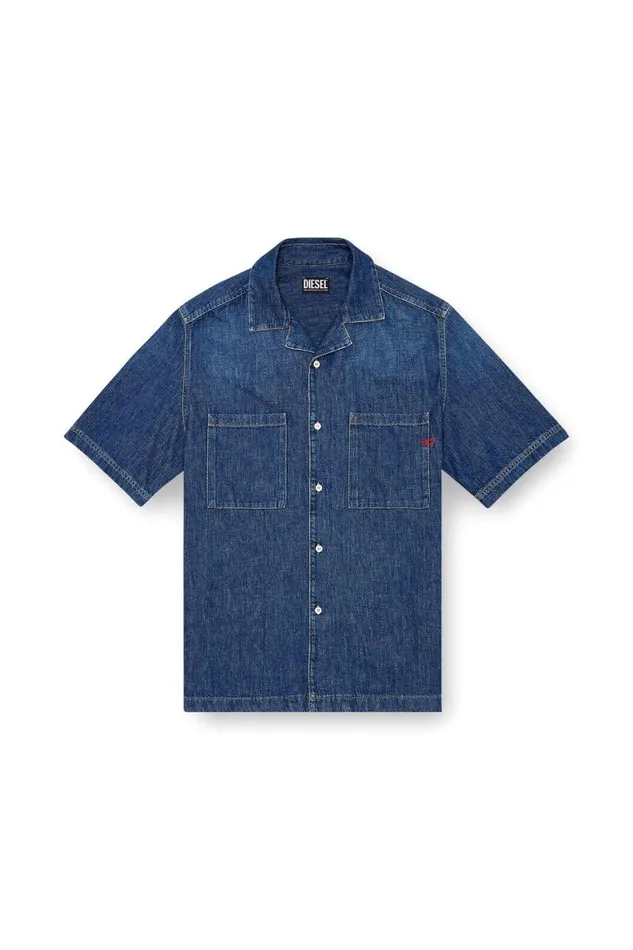 Men Diesel Shirts DPAROSHORT Dark Blue Men Diesel Shirts DPAROSHORT Dark Blue