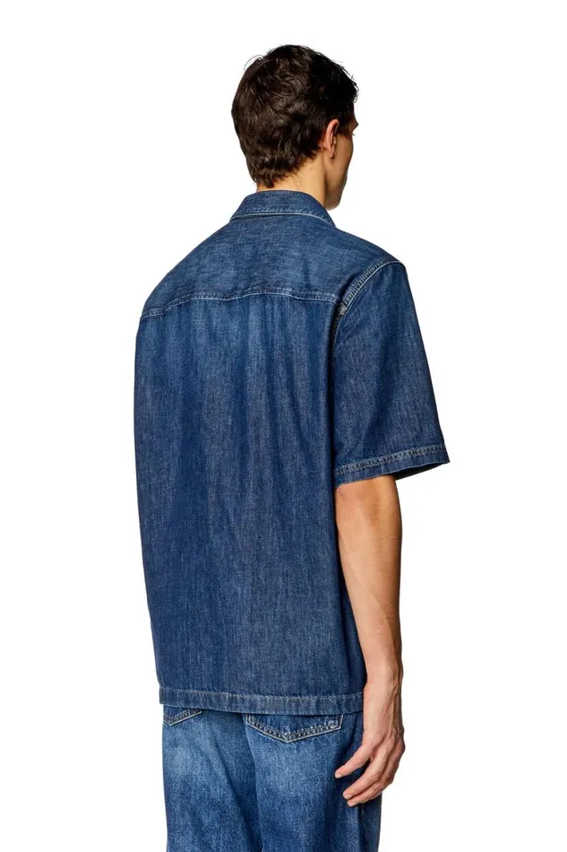 Men Diesel Shirts DPAROSHORT Dark Blue Men Diesel Shirts DPAROSHORT Dark Blue