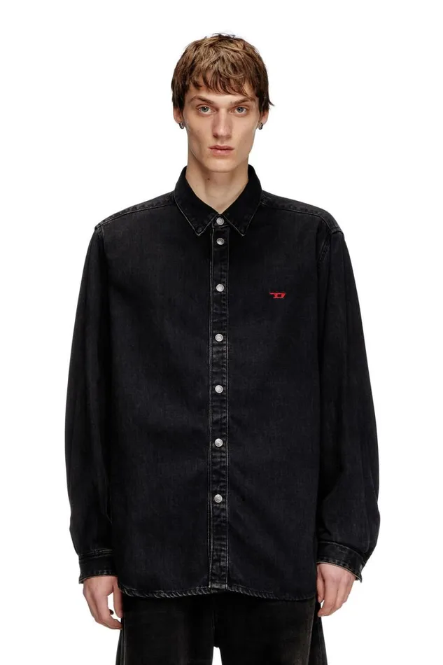 Men Diesel Shirts DSIMPLY Black Men Diesel Shirts DSIMPLY Black